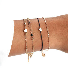 Load image into Gallery viewer, Bohemian Turtle Marble Stone Beads Bracelet Multilayer Adjustable Open Bracelet Set For Women Fashion Vintage Tassel Bracelet