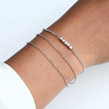 Load image into Gallery viewer, Bohemian Turtle Marble Stone Beads Bracelet Multilayer Adjustable Open Bracelet Set For Women Fashion Vintage Tassel Bracelet
