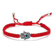 Load image into Gallery viewer, Rinhoo Lucky Red String Thread Hand Palm Bracelets Blue Turkish Evil Eye Charm Women Handmade Friendship Jewelry Lovers Gifts